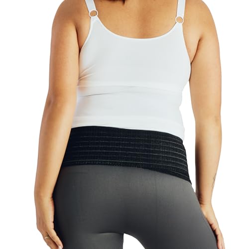 Belly Bandit 2-in-1 Hip Bandit, Maternity Belly Band & Postpartum Hip Wrap - color: Black, size: XS-M