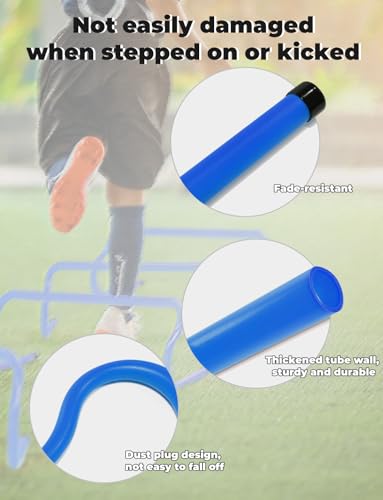 GHB Agility Hurdles 8" Speed Agility Training Hurdles - size: 5 Pack-Blue