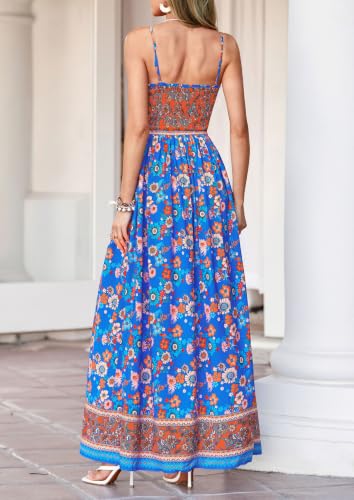 PRETTYGARDEN Summer Dresses for Women 2026 Beach Sun Dress - color: Blue, size: Medium
