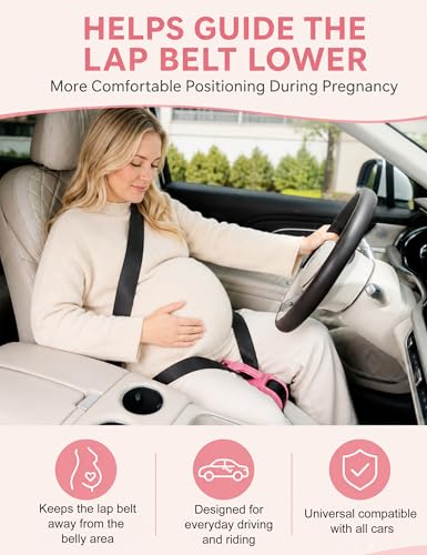 Mimibelt Car Abdominal Prevent Compression Cover Cushion - color: Pearl Black