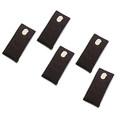 Adjustable Pant Waistband Extension - Instant Comfort, Pants Fit Again (Hook 5-Pack, Brown) - color: Brown, size: Hook