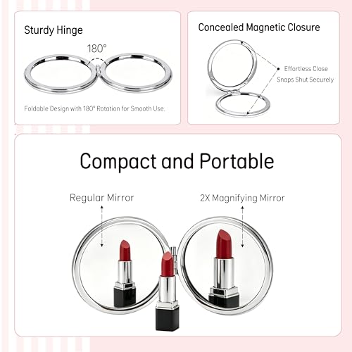 Expect Miracles Mini Compact Pocket Mirror Gift for Pregnant Women - color: Expect Miracles
