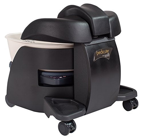 Continuum PediCute Professional Portable Pedicure Foot Spa, Black - color: Black