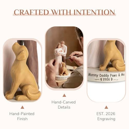 Storieme New Mom Dad Figurine, First Time Parents Gifts for Couples