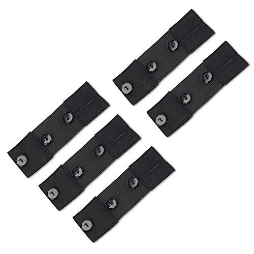 Self-Adjusting Button Waist Stretch Extender Helps Save on Maternity Clothes (Small Adds 5-7", 5-pk) - color: 5-pk, size: Small Adds 5-7"