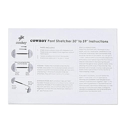 RadBizz Pant Stretcher - 30" to 59" - Heavy Duty - Instant and Long-Term Stretch