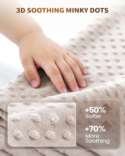 Memory Foam Kids Travel Pillow, Car Pillow for Kids, Velvet Dots, Beige - color: Beige