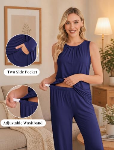 Women 3PCS Maternity Robe Sets Nursing Pajamas Postpartum Breastfeeding Pjs - color: Navy Blue, size: Large