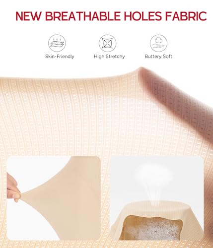 Nebility Shapewear Tummy Control High Waisted Butt Lifting Panties - color: Beige, size: Small