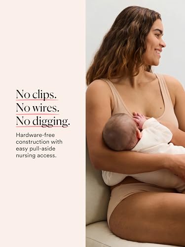 HATCH The Skin to Skin Maternity Bra, Wireless - color: Sand, size: X-Large