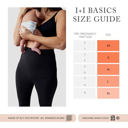 Ingrid & Isabel Basics Postpartum Compression Leggings - color: Black, size: Small