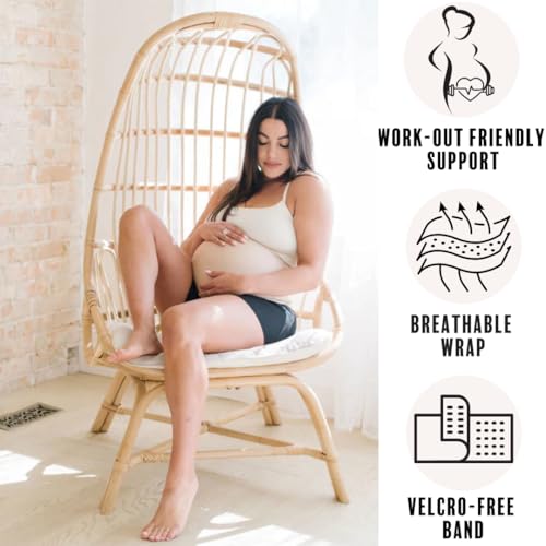 LoveSteady ProBump Maternity Support Belly Band – Breathable, Pregnancy Belly Band for Back, Hip & Pelvic Pain – Postpartum Belly Wrap for C-Section & Natural Birth Recovery – Stay Active & Comfortable, Beige - Extra Large - color: Beige, size: X-Large