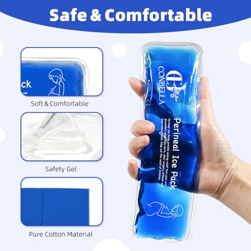 Perineal Ice Packs for Postpartum Recovery, Hot & Cold Postpartum Ice Packs - color: Blue