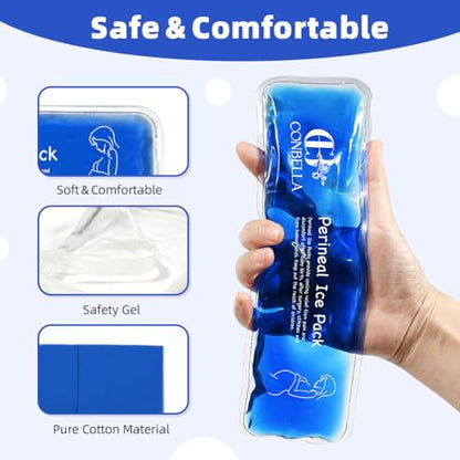 Perineal Ice Packs for Postpartum Recovery, Hot & Cold Postpartum Ice Packs - color: Blue