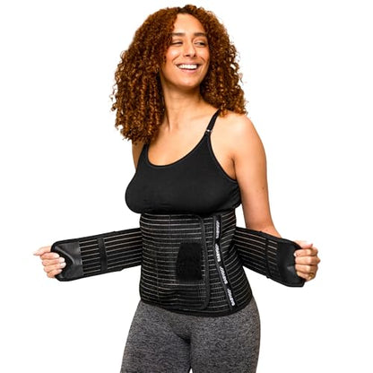 BABYGO® Postpartum Belly Band for Abdominal & C Section Recovery | Binder Wrap Women (One Size, Support +) - size: One Size