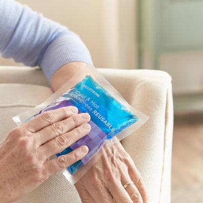 McKesson Cold and Hot Compress Reusable Gel Ice Hot Packs, 4.75 x 6 in - size: Small (4.75" x 6")