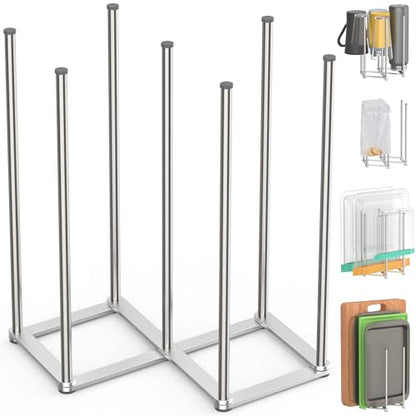 Collapsible Bottle Drying Rack, Baby Bottle Drying Rack, Foldable Cup Draining Holder, Retractable Reusable Silicone Bag Dryer with Non-Slip Bottom