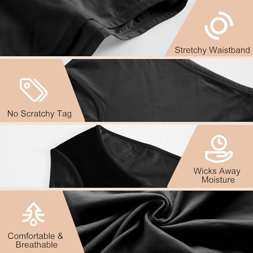 Incontinence Underwear for Women Leak Proof & Washable 3-Pack S - color: Black, size: Small