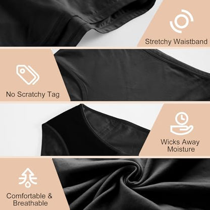 Incontinence Underwear for Women Leak Proof & Washable 3-Pack L - color: Black, size: Large
