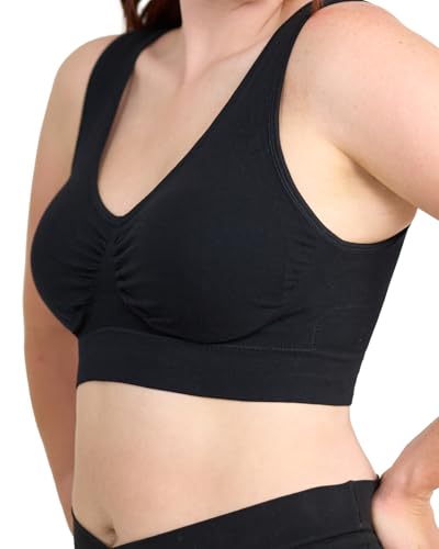 Coobie Comfort Bra - color: Black, size: Medium