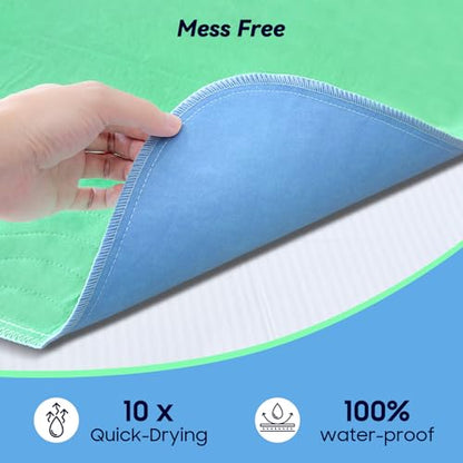 Fygrip 2 Pack 36” x 54” Extra Heavy Absorbency Washable Underpads Bed Pads - size: 2 Pack - 36" x 54"