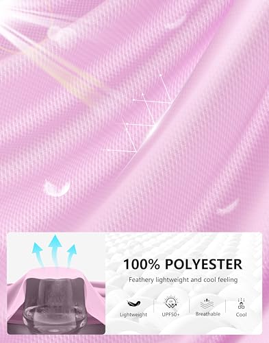 G Gradual Women's Sun Protection Lightweight Athletic Jacket Zip Up Jacket - color: Pink, size: X-Small