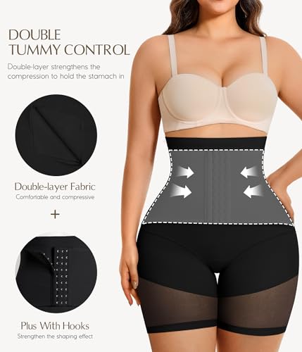 MERYOSZ Butt Lifting Shapewear for Women Tummy Control Underwear Panties - color: Black, size: Small