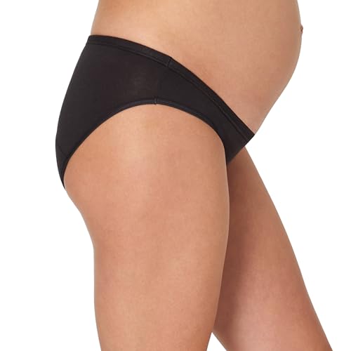 Hanes Women's Maternity Light Leak Hipster Underwear, Under the Belly, Pregnancy & Post Partum Panty, 2-pk - size: Large