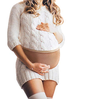 Maternity Support Belt- Belly Support Band for Pregnancy- Relieves Back and Hip Pain- Soft Breathable Cotton Lining- Support for Running, Exercise and Daily Activity- Adjustable for Maximum Comfort