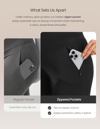 JOYSPELS Smooth Feeling Wide-Leg Maternity Work Pants Soft Pregnancy Yoga Pants with Zippered Pockets Over The Belly - color: Black, size: Small