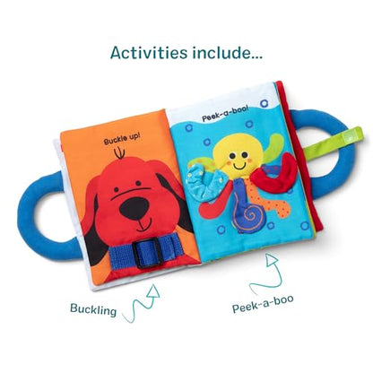 Melissa & Doug K’s Kids My First Activity Book 8-Page Soft Book for Babies and Toddlers Early Learning Developmental Plush Soft Activity for Babies and Toddlers - color: Activity Book