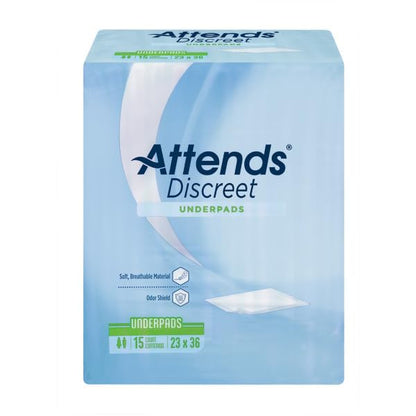 Attends Dri-Sob Disposable Underpads for Men and Women, 23"x36", 15ct Bag