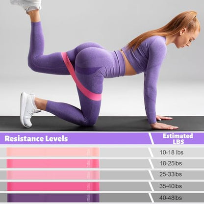 RoundFunny 18Pcs Pilates Ring Set, Women Exercise Accessories - color: Purple