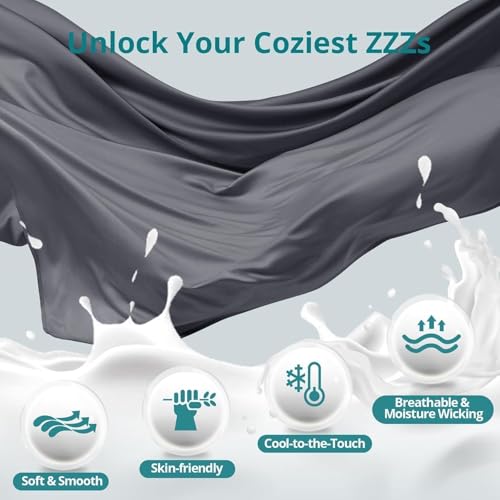 Cooling Pregnancy Pillows for Sleeping, 65'' Full Body Pillow, Dark Grey - color: Dark Grey, size: 65 Inch