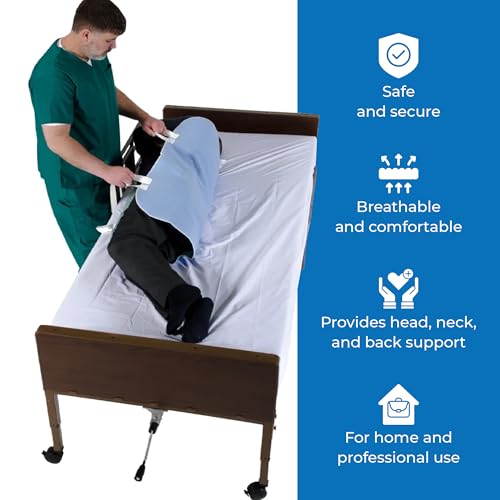 Patient Aid Positioning Bed Pad with Handles | Draw Sheet for Hospital Bed - size: 34x36 Inch (Pack of 1)