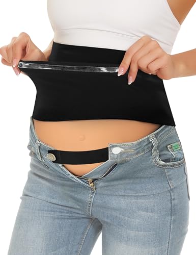 Belly Bands for Pregnant Postpartum Belly Band - color: Black, size: Large