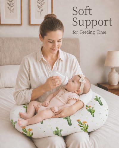 Nursing Pillow Covers 2 Pack, Stretchy Breastfeeding Pillow Covers for Baby - color: Desert Green