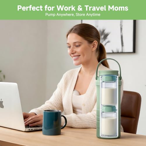Breastmilk Storage Bottles 11oz for Momcozy 22oz Milk Cooler, Spectra Pumps - size: 6 Pack