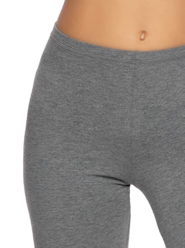 Felina Women's Cotton Modal Capri Leggings - color: Medium Heather Gray, size: Small