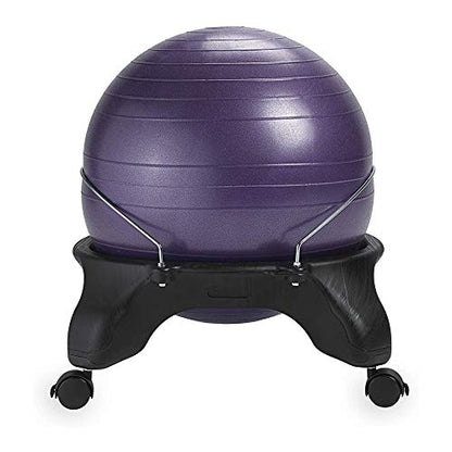 Gaiam Classic Backless Balance Ball Chair, Purple - color: Purple, style: Backless