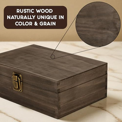Pet Loss Gift, Engraved Wooden Memorial Memory Box for Dogs & Cats - size: Medium, style: Pet