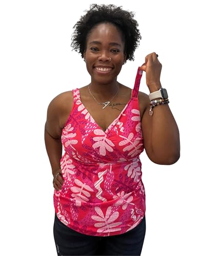 Sarah Wells Hands Free Pumping and Nursing Swim - color: Tropical Smoothie, size: Medium