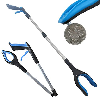 2-Pack 32"Grabber Reacher Tool,360°Rotating Anti-Slip Jaw,Trash Claw Grabber Tool