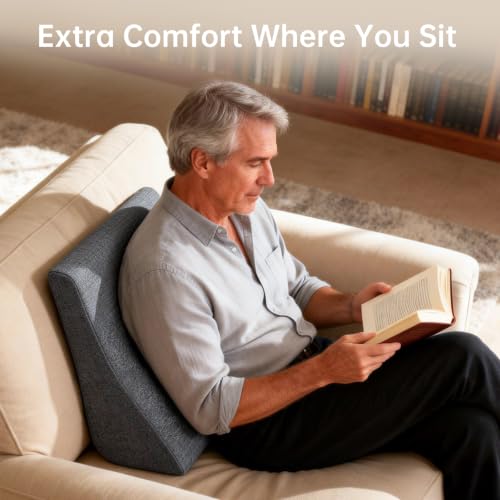 Vekkia Lumbar Support Pillow for Sofa(Gray) - color: Gray