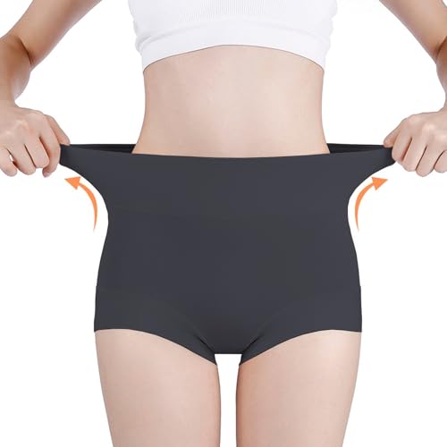 Postpartum C Section Cotton Compression Underwear Recovery Panties - color: Black + Black, size: 6
