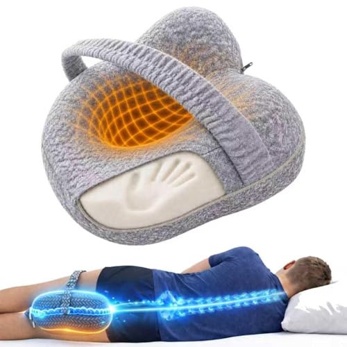 2026 Upgraded Butterfly Leg Pillow for Side Sleeping with Strap, Knee Pillow Between Legs for Sleep, Post-Surgery Leg Elevation for Blood Circulation, Sciatica Support for Back, Knees, Joints & Spine