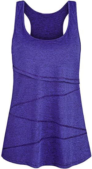 Joymom Maternity Summer Cool Sleeveless Nursing Tank Tops Breastfeeding Shirts - color: 33 Blue Purple, size: Medium