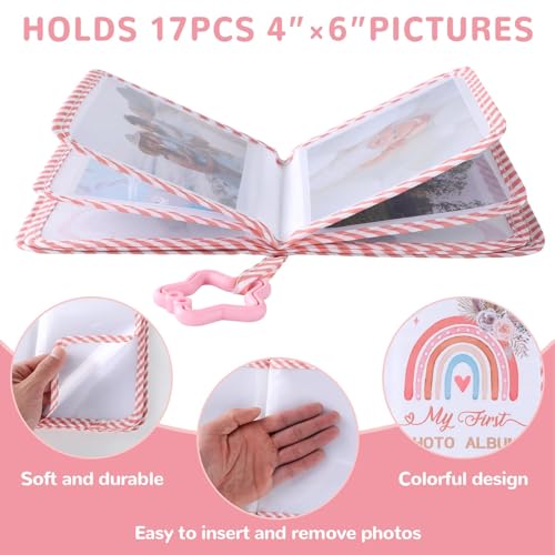 ZOIIWA Baby's My First Family Album Soft Photo Cloth Book (Boho Rainbow) - style: Boho Rainbow