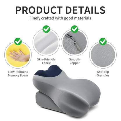 Reading Pillow for Adults, Bed Backrest Cushion, Back Support Pillow for Sitting Up, Removable Washable Cover, Wedge Pillow for Bed, Sofa, Couch, Floor Use
