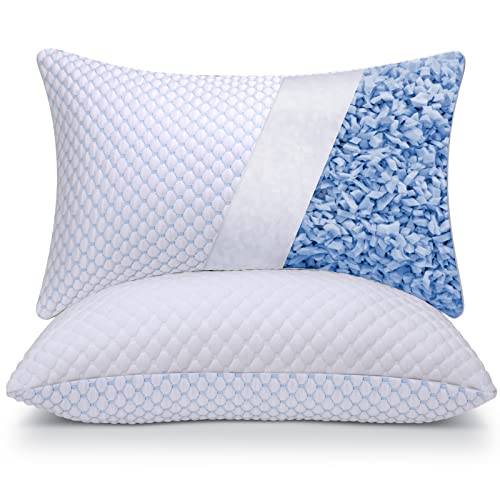 OSBED Shredded Memory Foam Pillows King Size 2 Pack - size: King (Pack of 2)